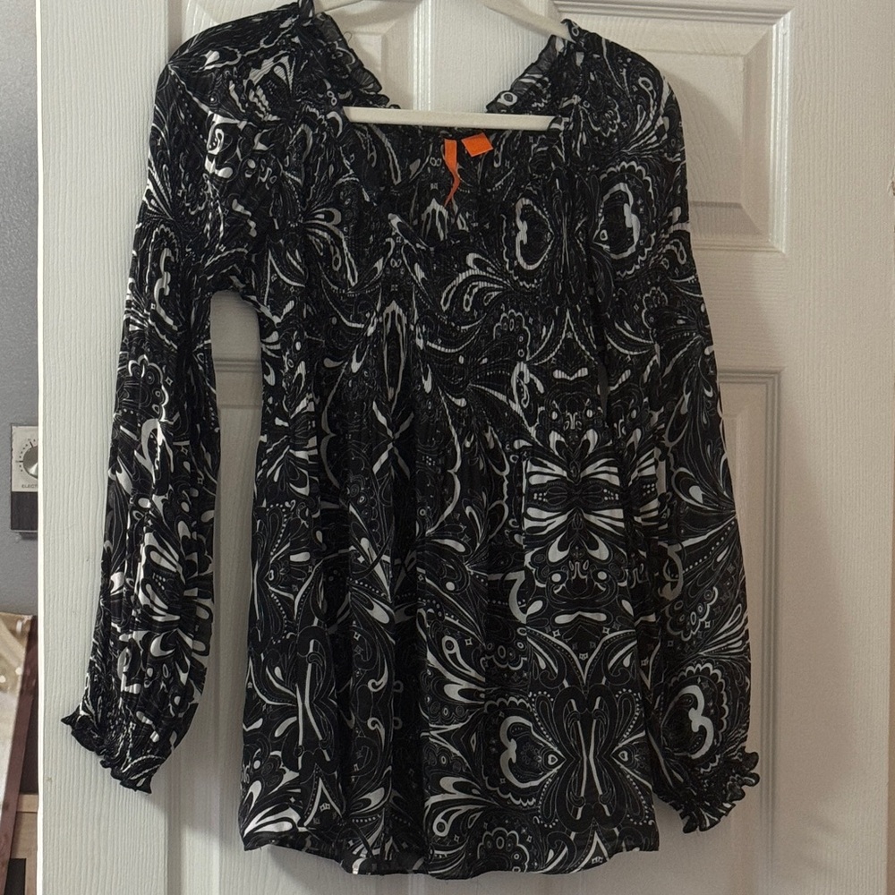 Sheer lightweight blouse